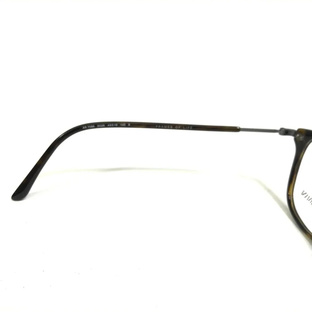 Giorgio Armani Eyeglasses Frames AR7086 5026 Brown Tortoise Gray Round 49-19-145